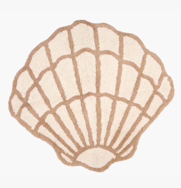 Sea Shell kylpyhuoneenmatto luonnonvalkoinen