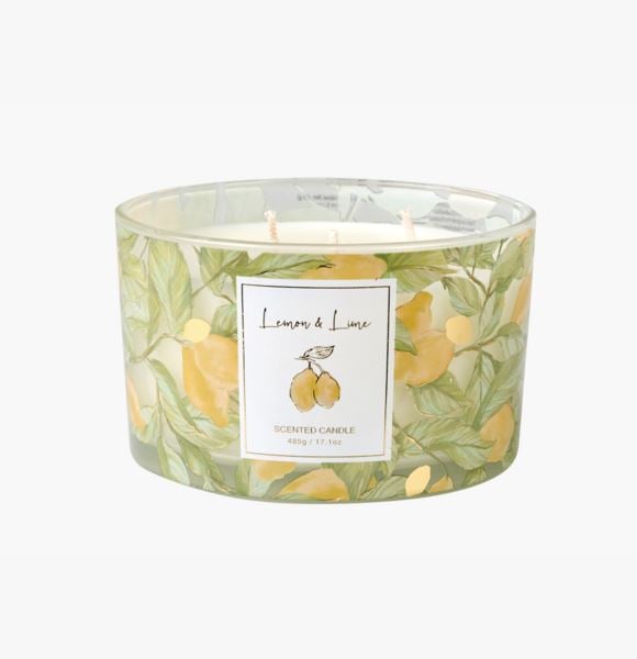 Sense Limonella tuoksukynttilä moniväri/keltainen