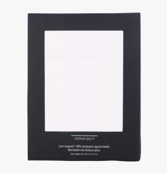 Luxor pussilakanasetti egyptinpuuvillaa valkoinen