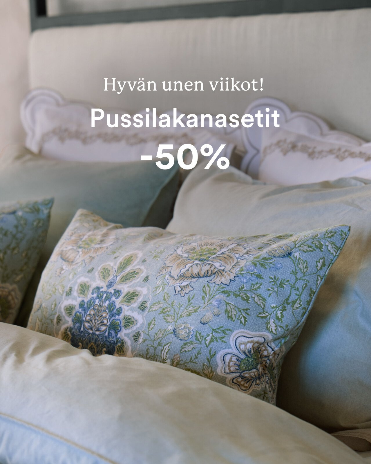 Pussilakanasetit -50%