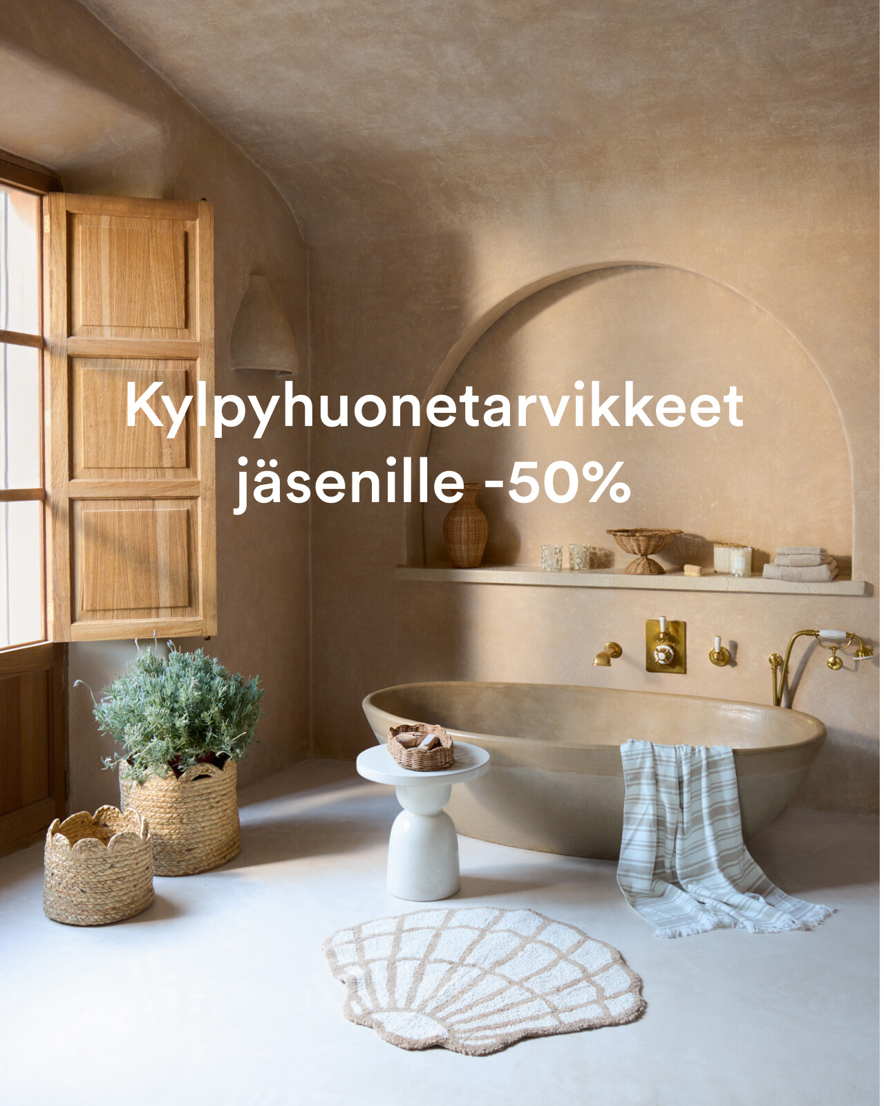 Kylpyhuonetarvikkeet j&auml;senille -50%