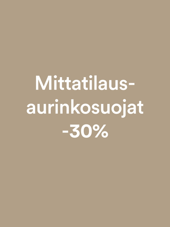 Mittatilausvekkikaihtimet ja -rullaverhot -30%