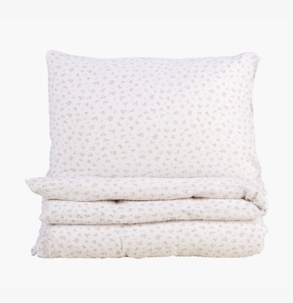 Sweet Flower påslakanset i bäckebölja rosa