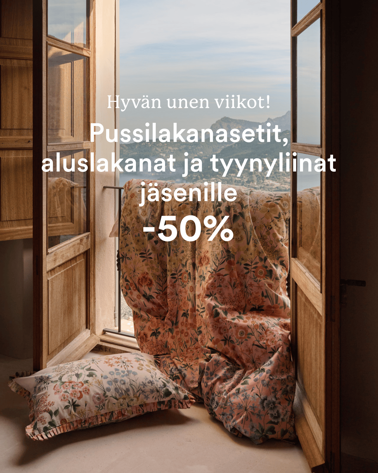 KAIKKEA MAKUUHUONEESEEN -50%