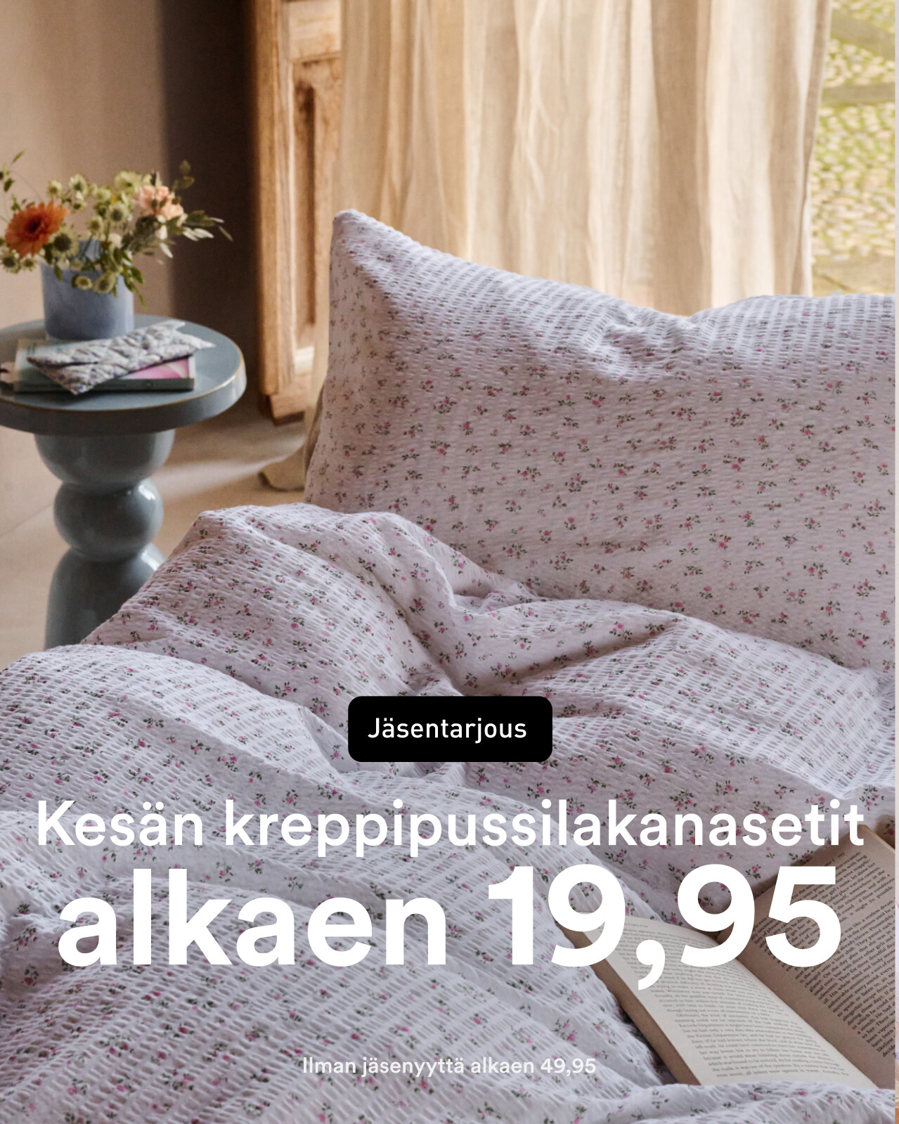 Kreppi j&auml;senille alk. 19,95