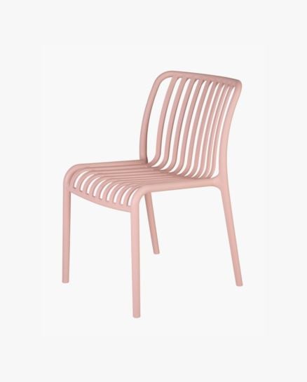 Vitalina puutarhatuoli puuteriroosa