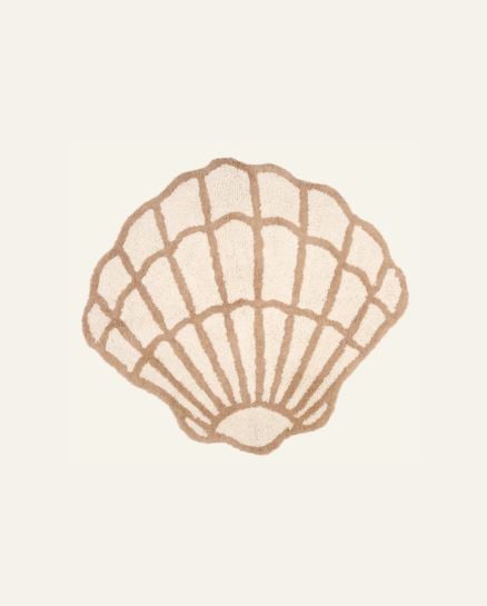 Sea Shell kylpyhuoneenmatto luonnonvalkoinen