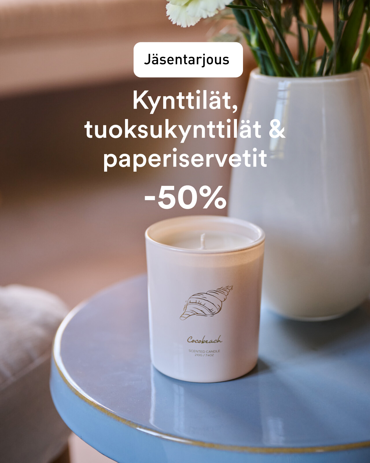 Kynttil&auml;t & servetit