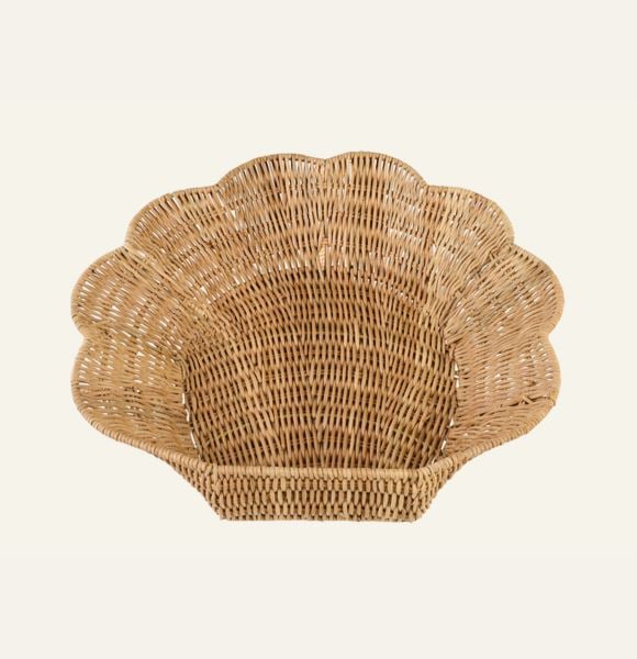 Shell rattan kori luonnonväri