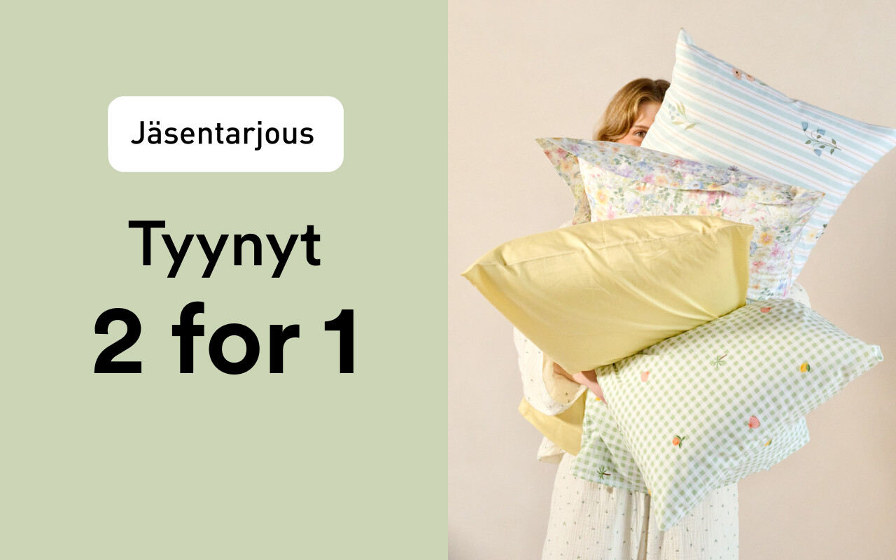 2 for 1 tyynyt