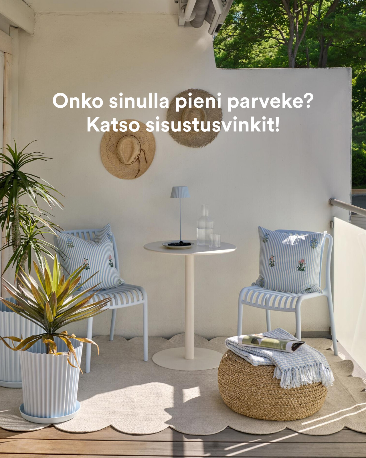 Parvekkeen sisustus