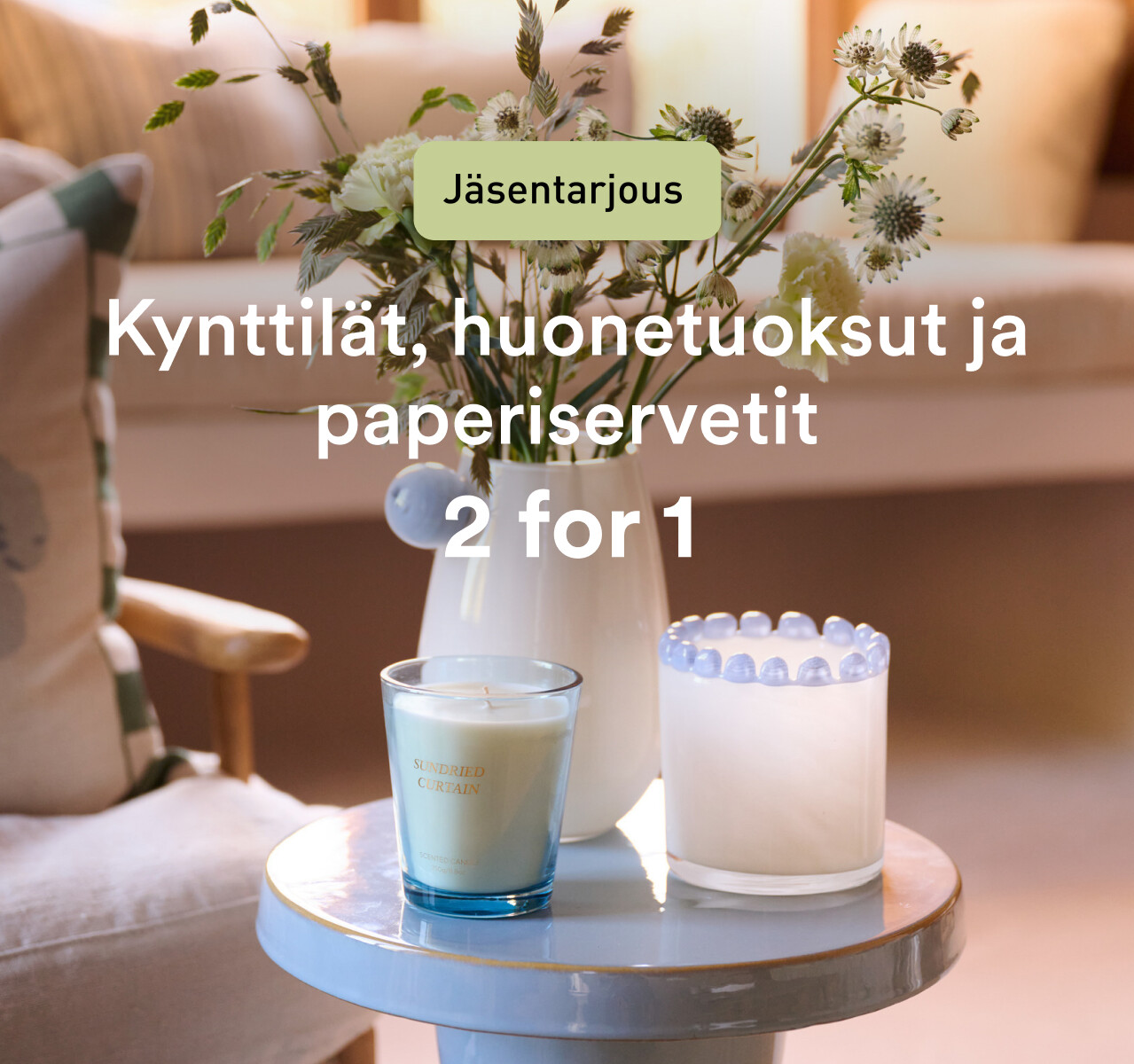 Kynttil&auml;t & servetit