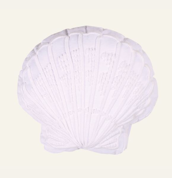 Seashell koristetyyny valkoinen