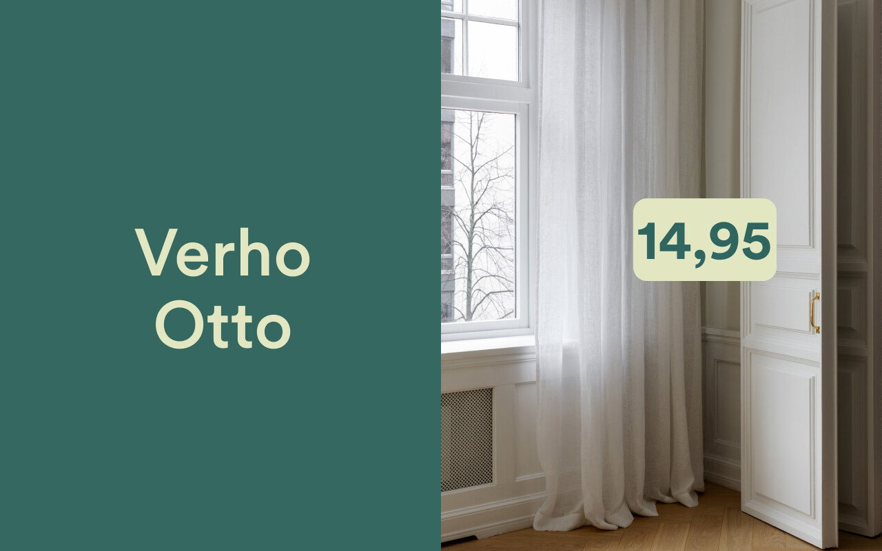 Otto-verho vain 14,95/kpl - pallavalook!