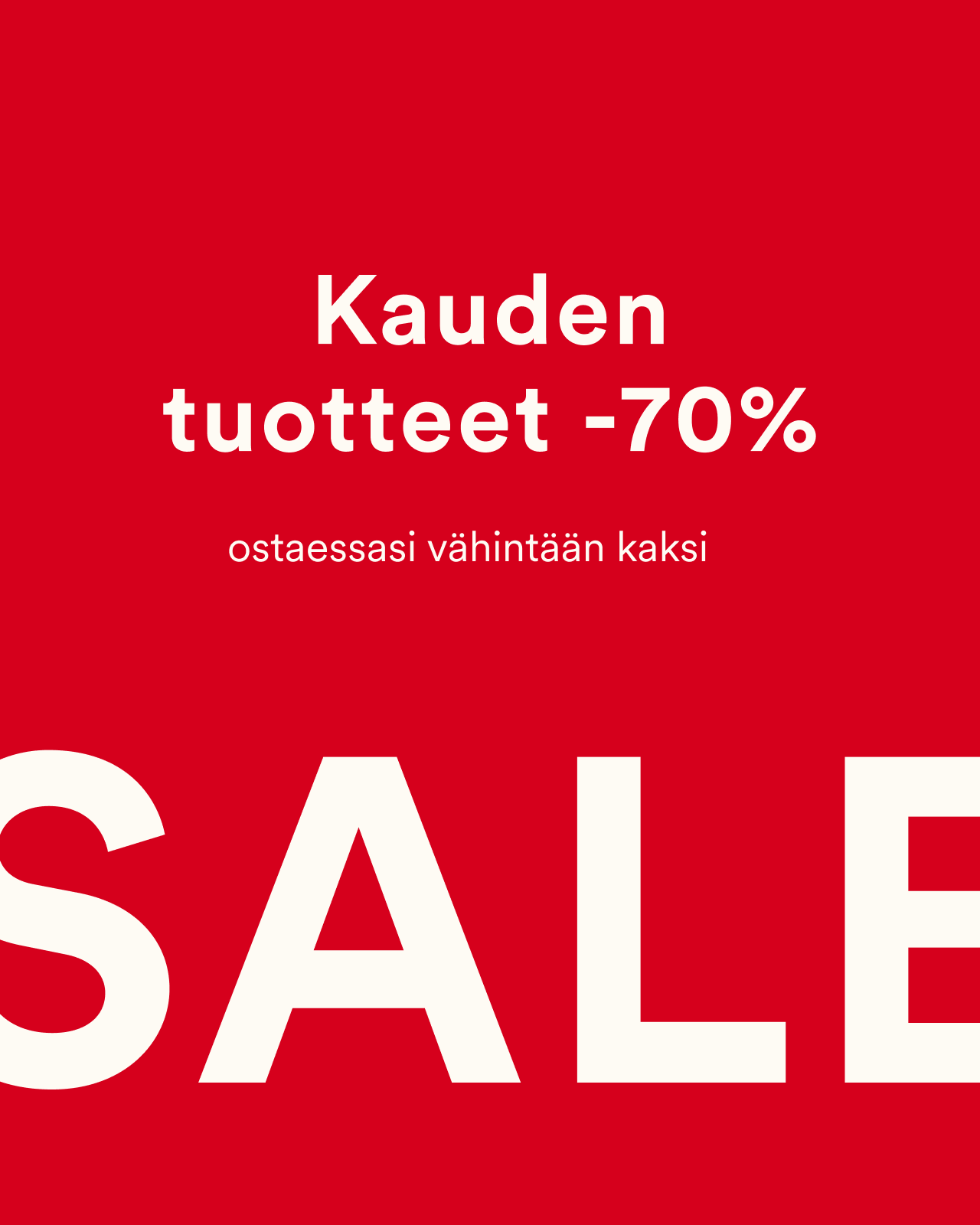 Kauden toutteet -70%