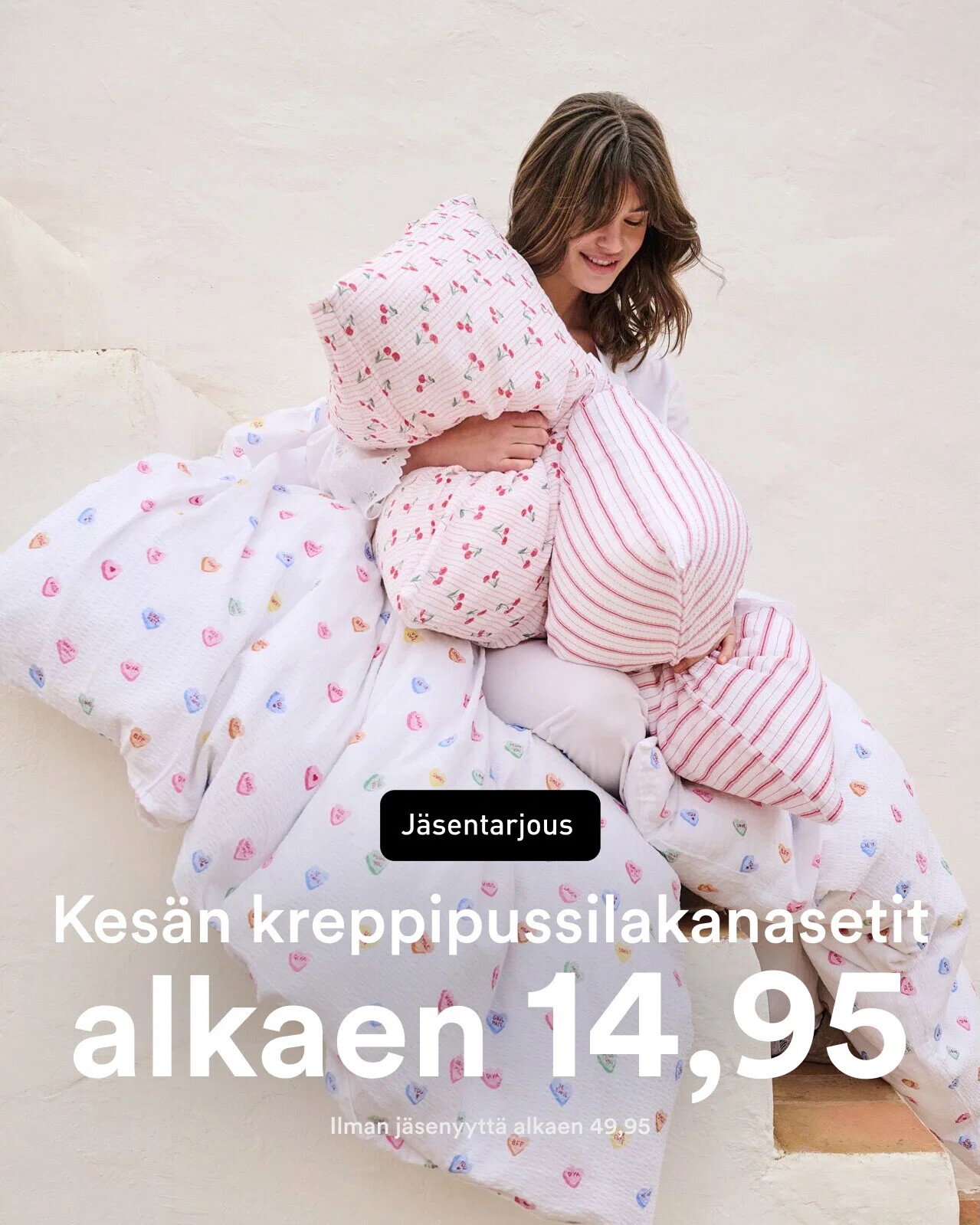 Osta kreppipussilakanasetit alk. 14,95*