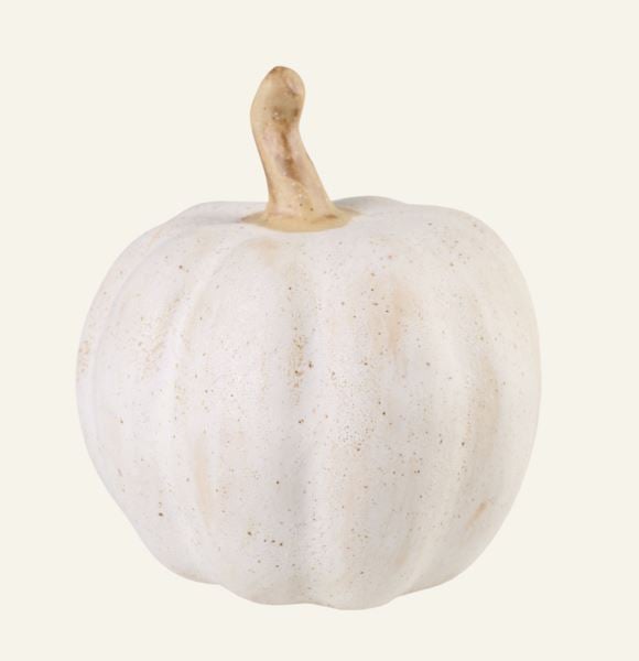 Small pumpkin koriste valkoinen