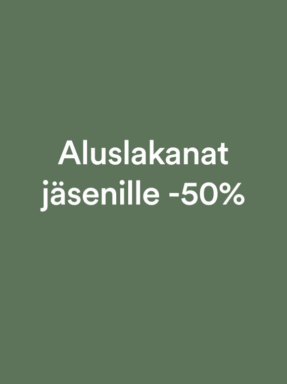 Aluslakanat & tyynyliinat -50%*