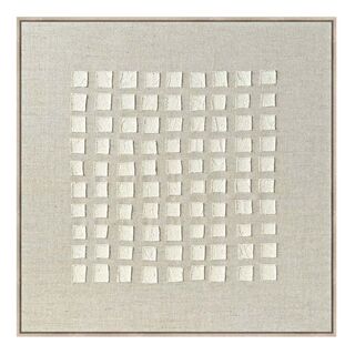 Grid of Moments Wall Art in Linen