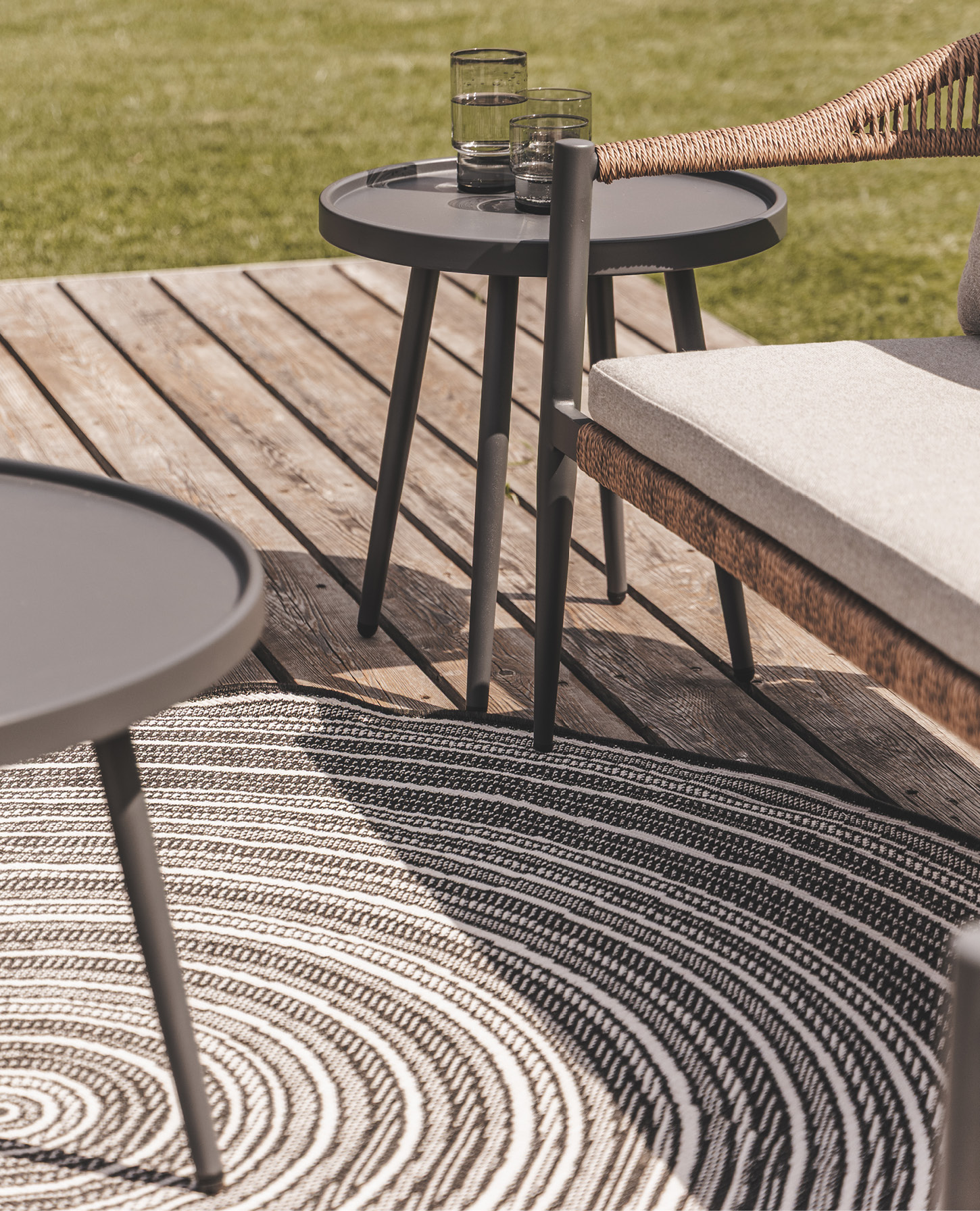 Orbit Round Rug in Night Sky