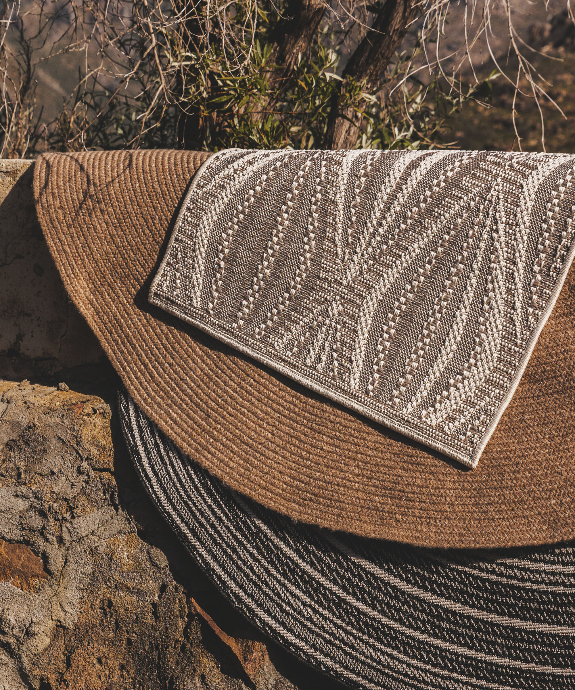 Orbit Round Rug in Night Sky