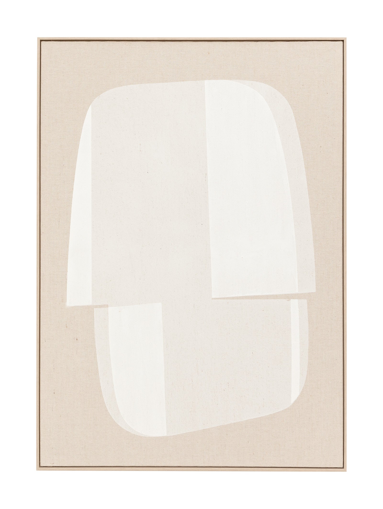 Freeform Flow Wall Art in Chalk