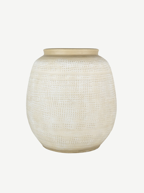 Grace Vase in Ivory Plaster