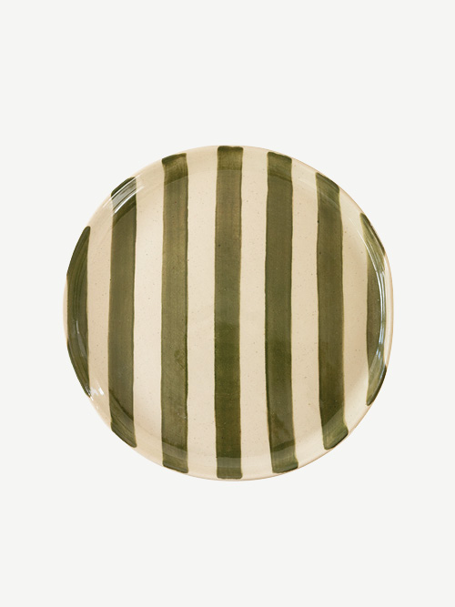 Bandit Side Plate Set of 4 - #6a6349 Kale