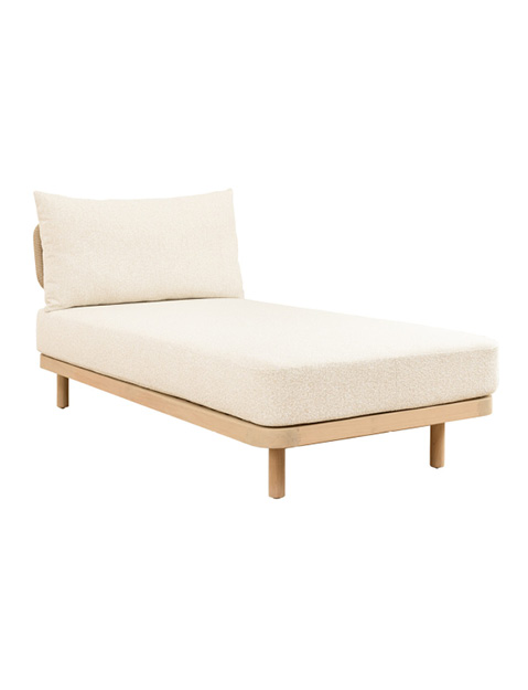 Syros Teak Lounger in Natura