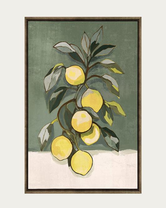 Zestful Lustre Wall Art in Lemon