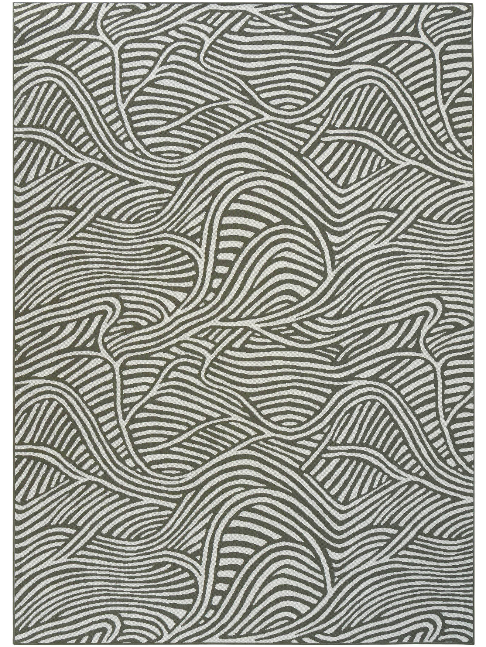 Current Rug in Seaweed