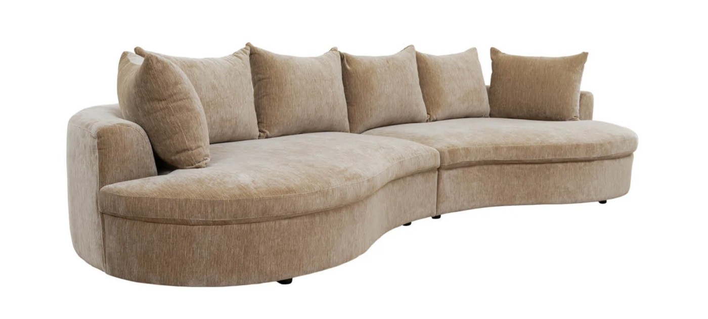 Baine 4-Seater Sofa in Wilwood Almond