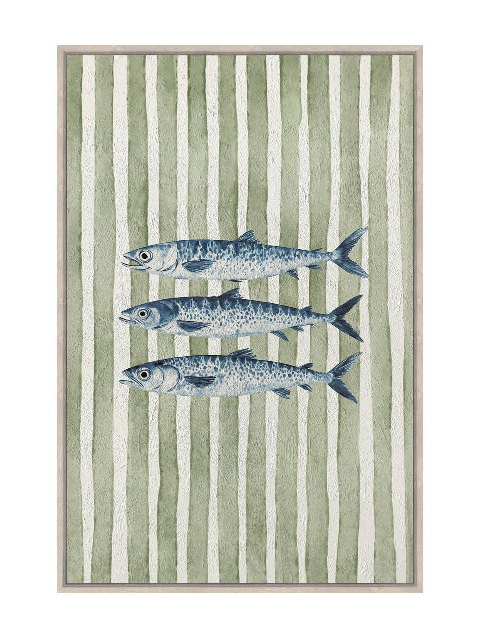 Fish Tale Wall Art in Seamist