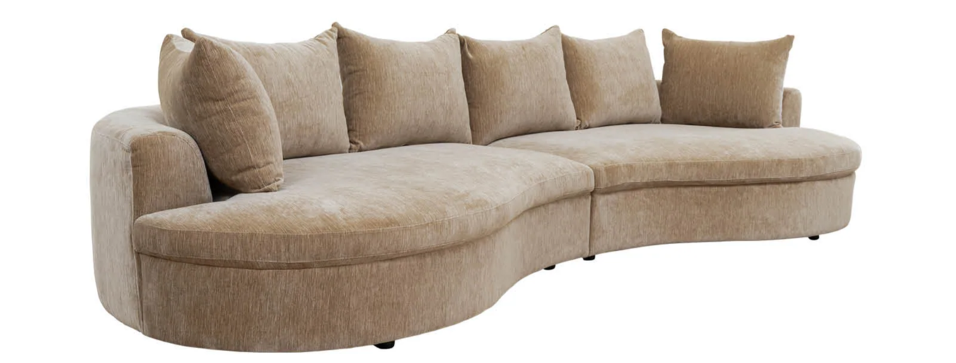 Baine 4-Seater Sofa in Wilwood Almond