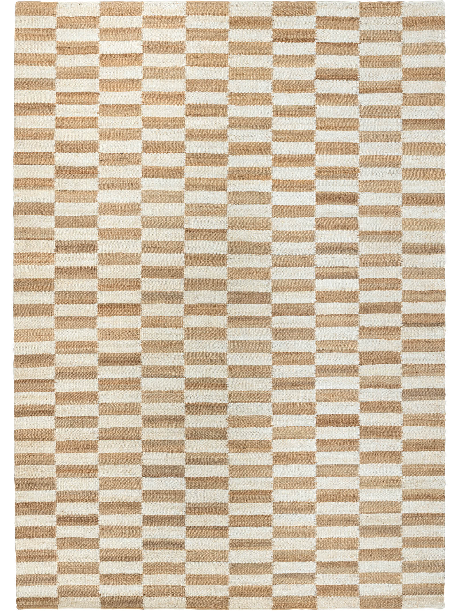 Damier Rug in Chalk