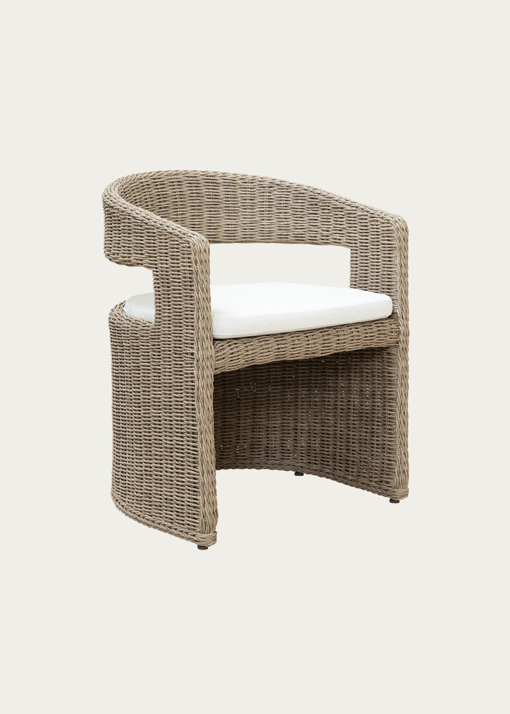 Curacao Outdoor Dining Chair in Creamed Honey