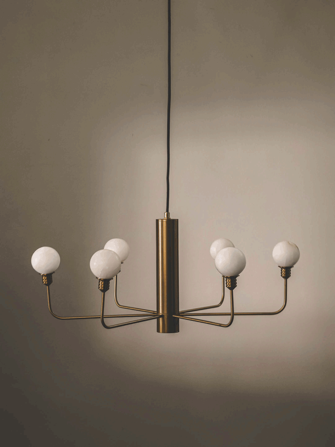 Starlume Chandelier in Amber