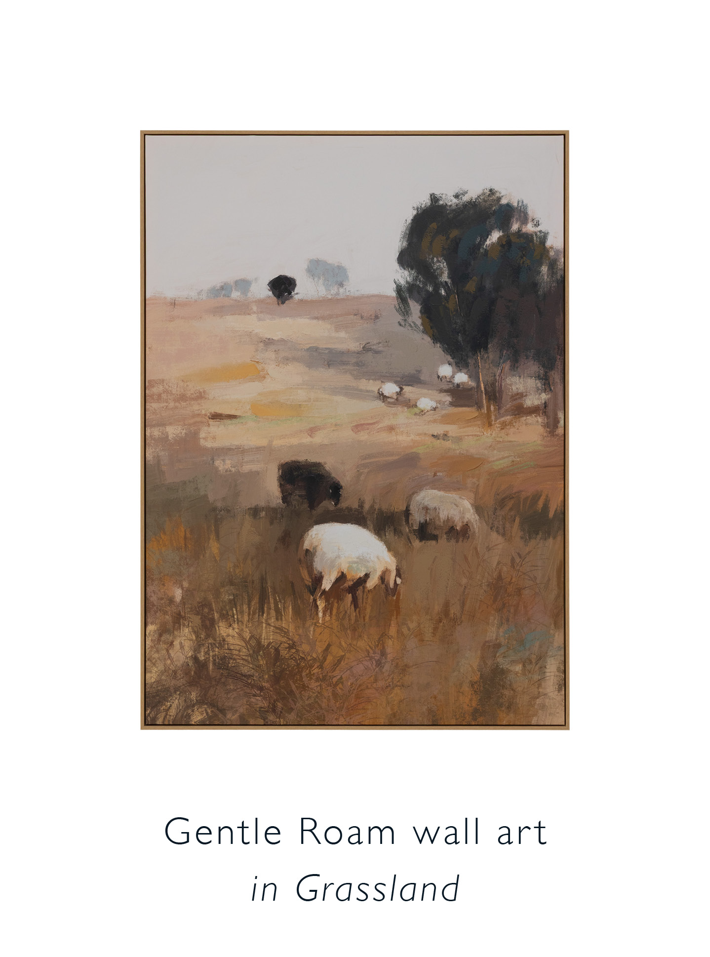 Gentle Roam Wall Art in Grassland