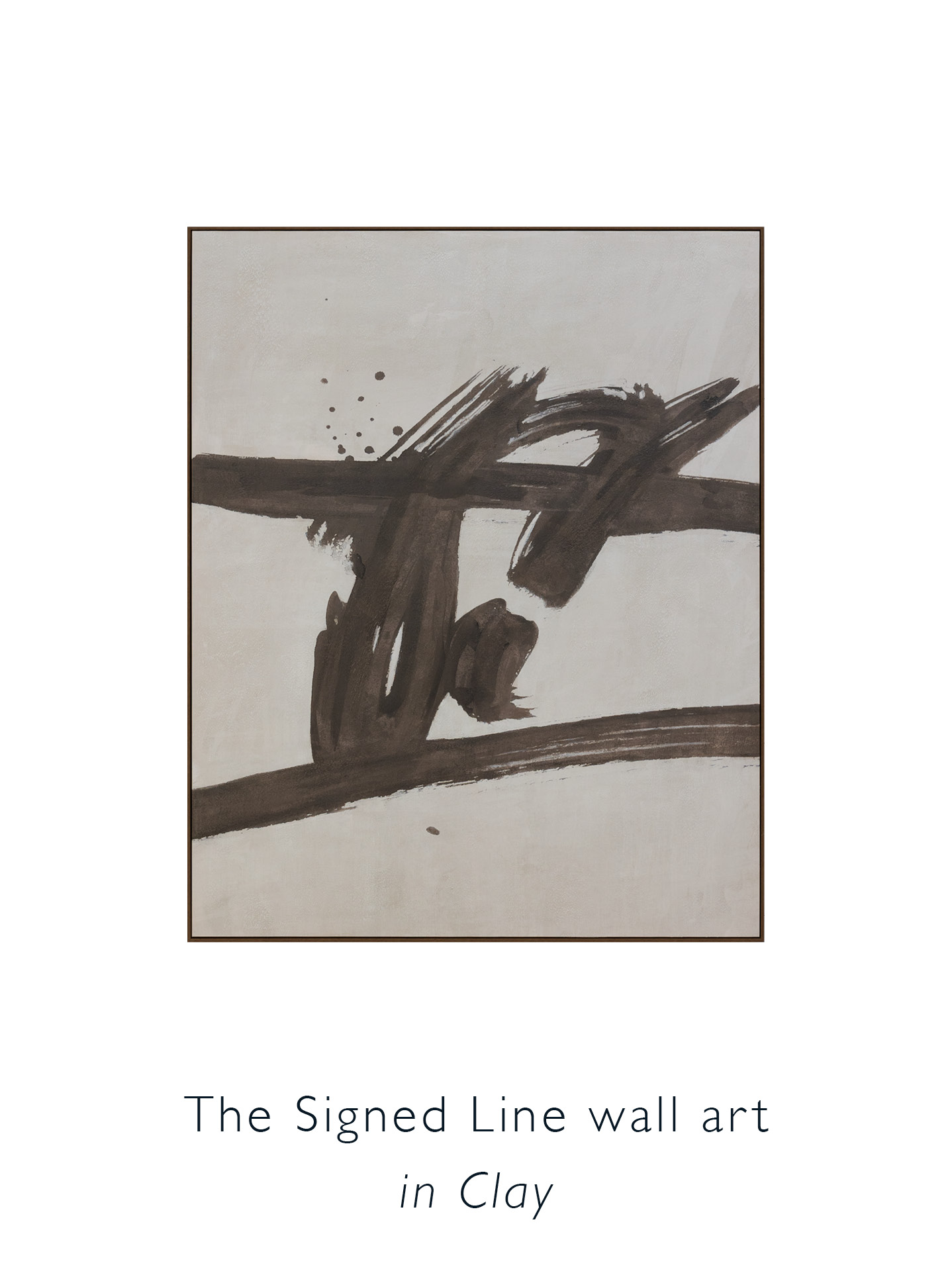The Signed Lined Wall Art in Coco