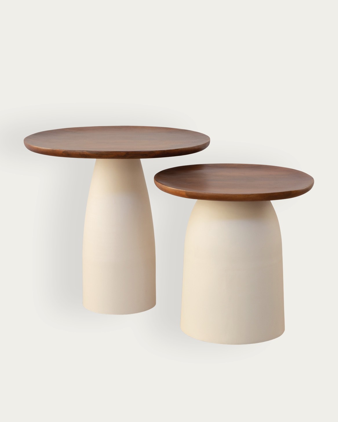 Swizzle Side Table Set in Natura