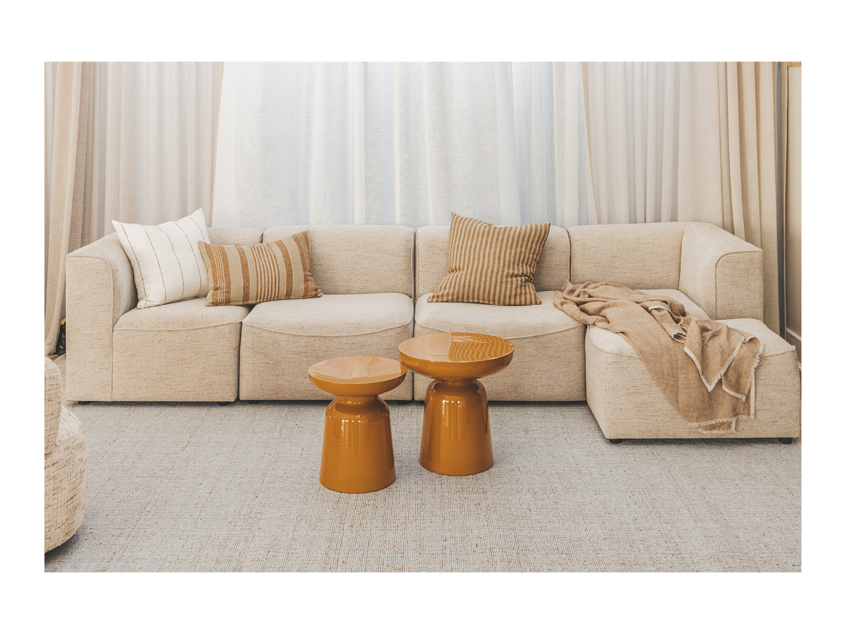 Ladismith Modular Sofa Set in Rockface Arctic