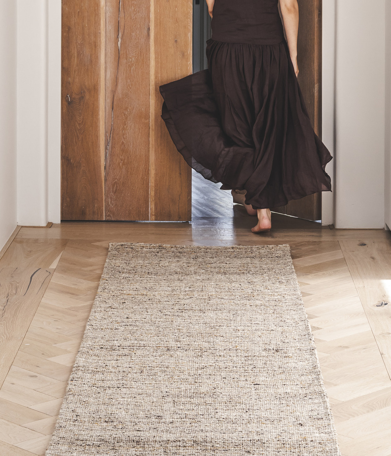 Minstrel Rug in Biscotti