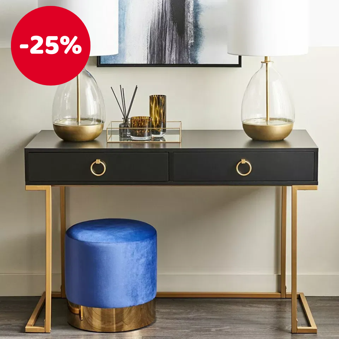 Konzolový stolek Weszo (černá)