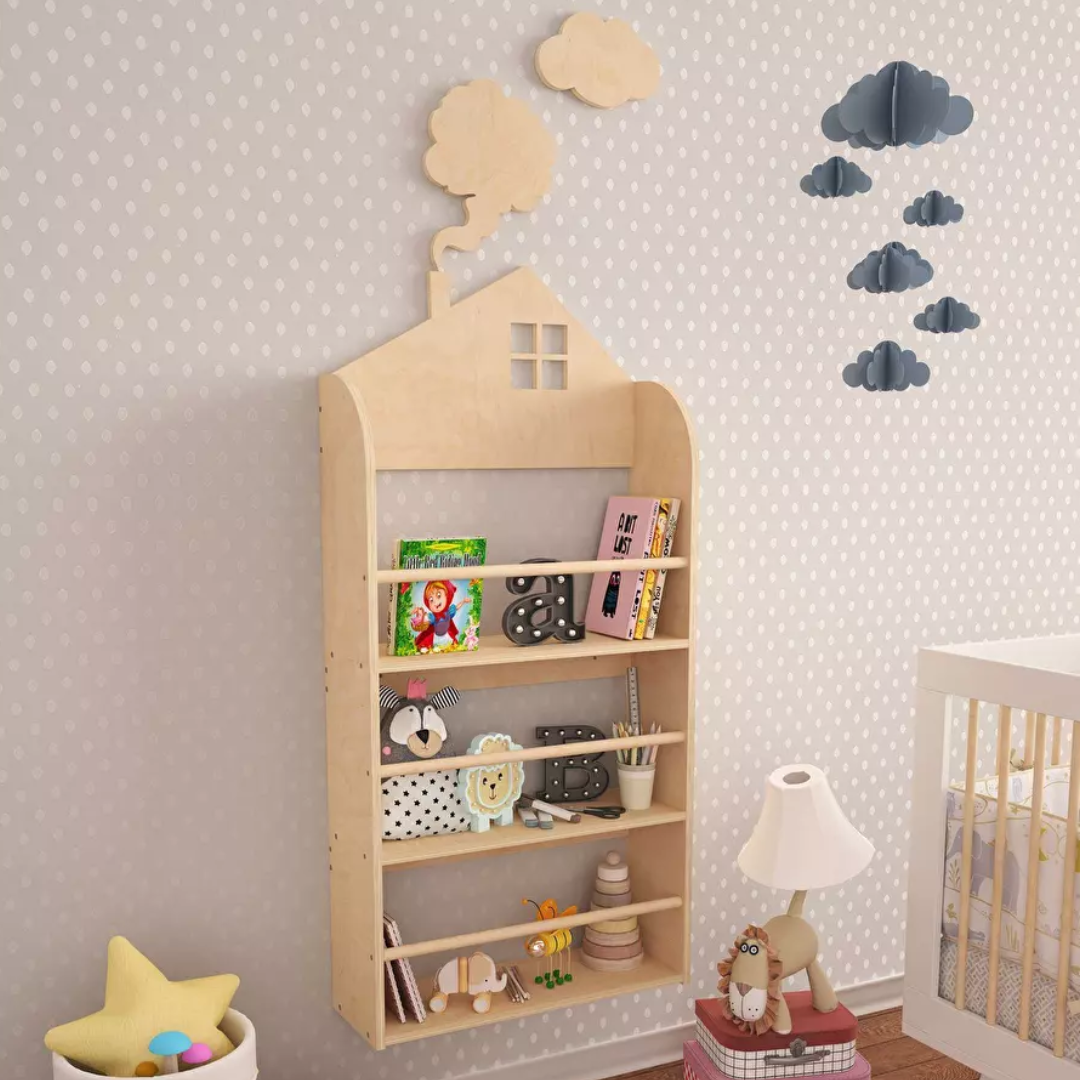 Dětská nástěnná police Lukonka 1 (bříza)