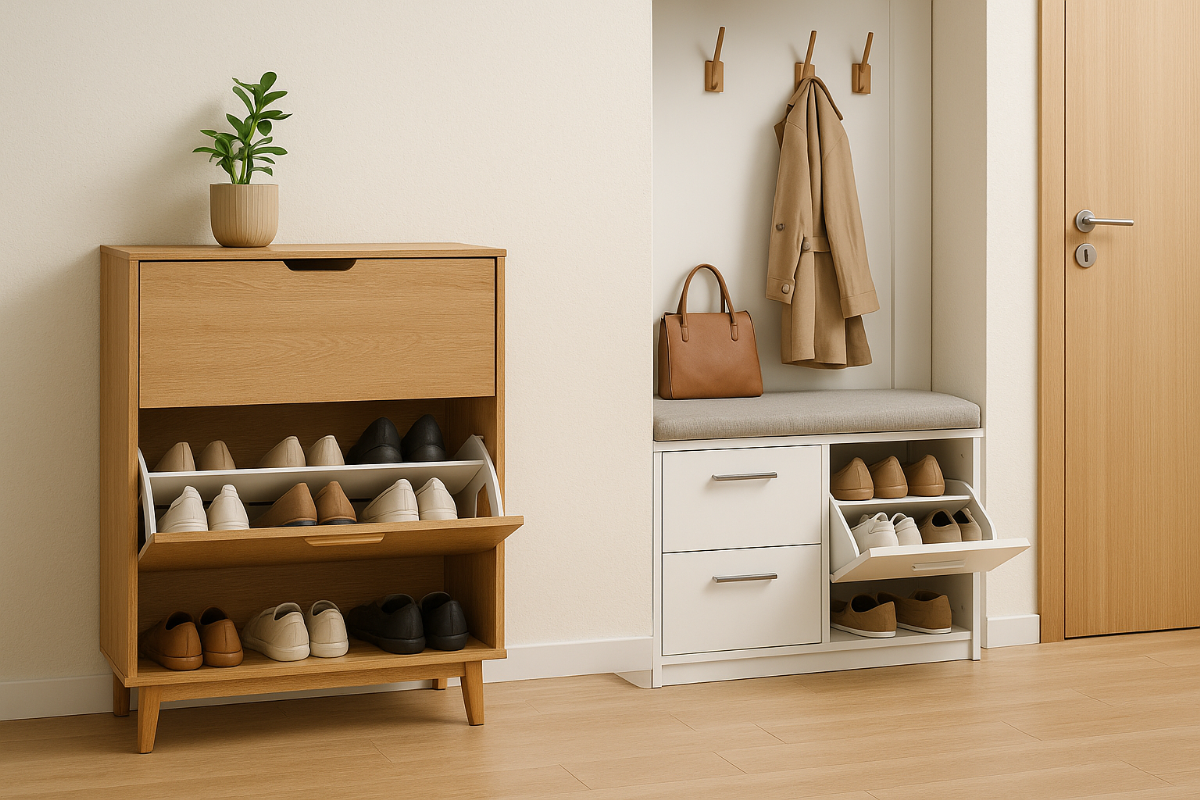 blog Botníky samostatné vs. integrované do síňových stěn: Výhody a nevýhody