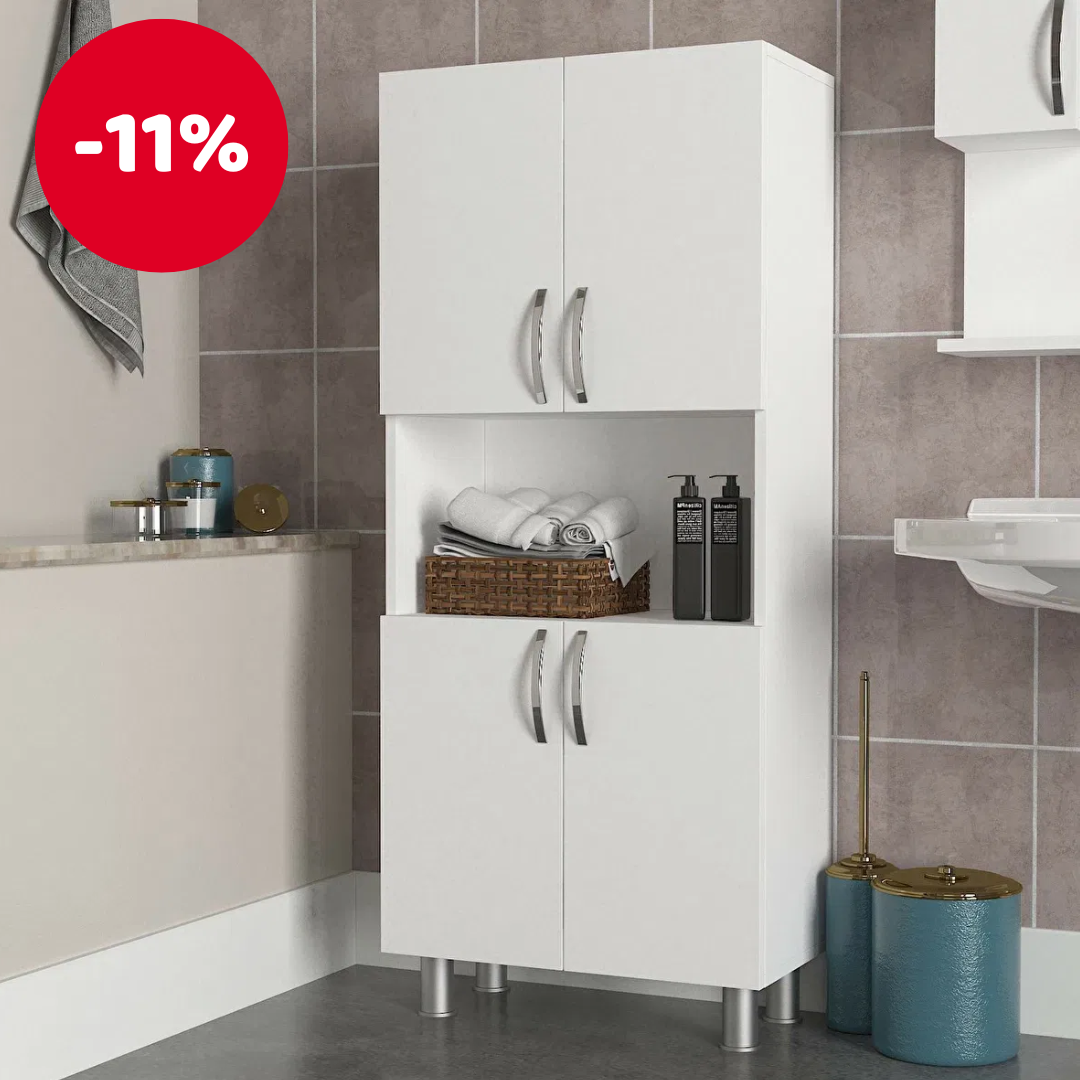 PC stolek Boks (ořech + bílá) *výprodej