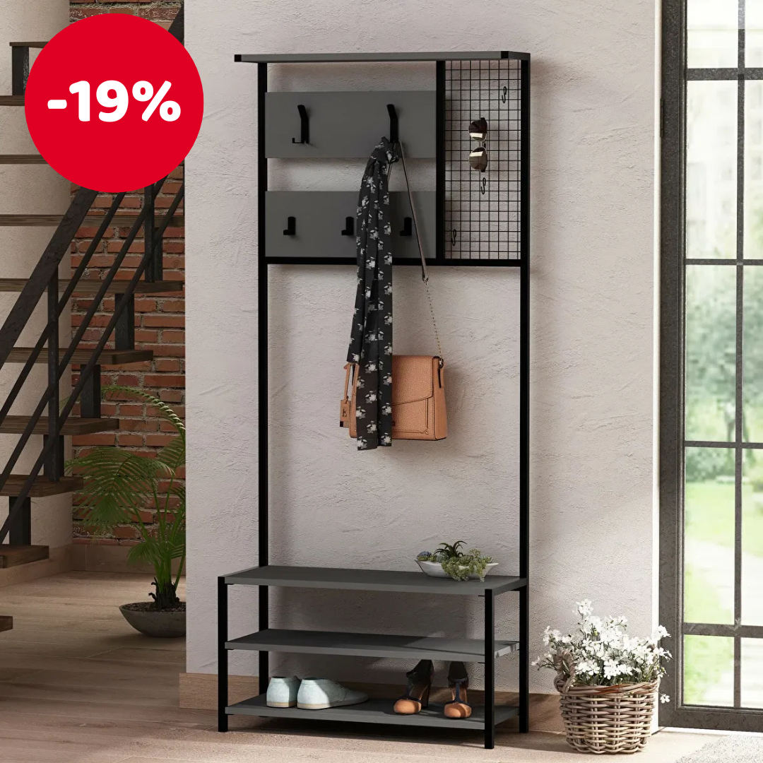 Předsíňová sestava Nomady (antracit)