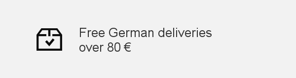 Free German deliveries over 80 €