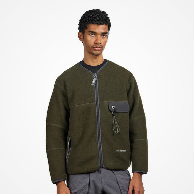 and wander - Wool Fleece Cardigan