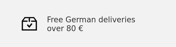 Free German deliveries over 80 €